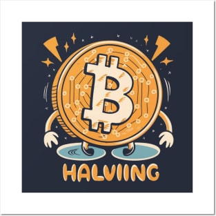 Bitcoin halving Posters and Art